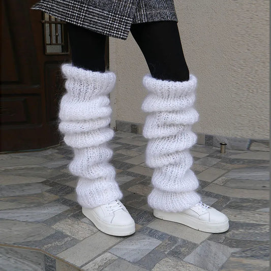 Cozy Luxe Knit Leg Warmers for Fall & Winter – Solid Color Essentials